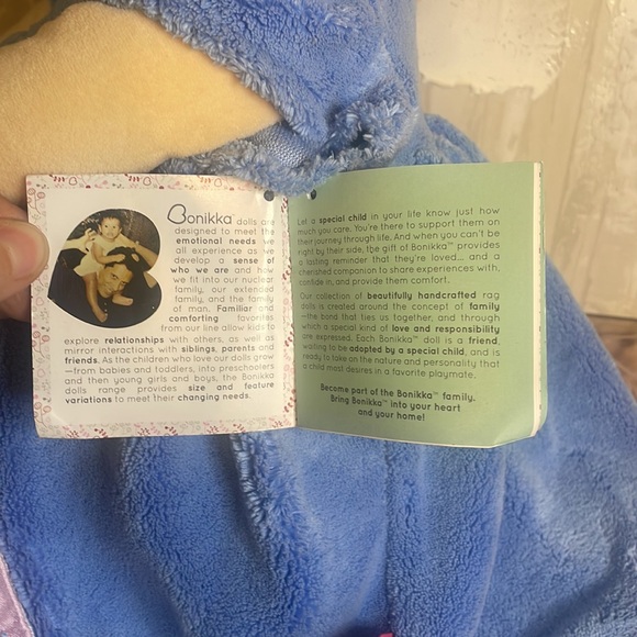 Tikiri Bonilla Collection XL Doll with Brown Hair/Blue & Purple Butterfly Dress - Picture 6 of 10